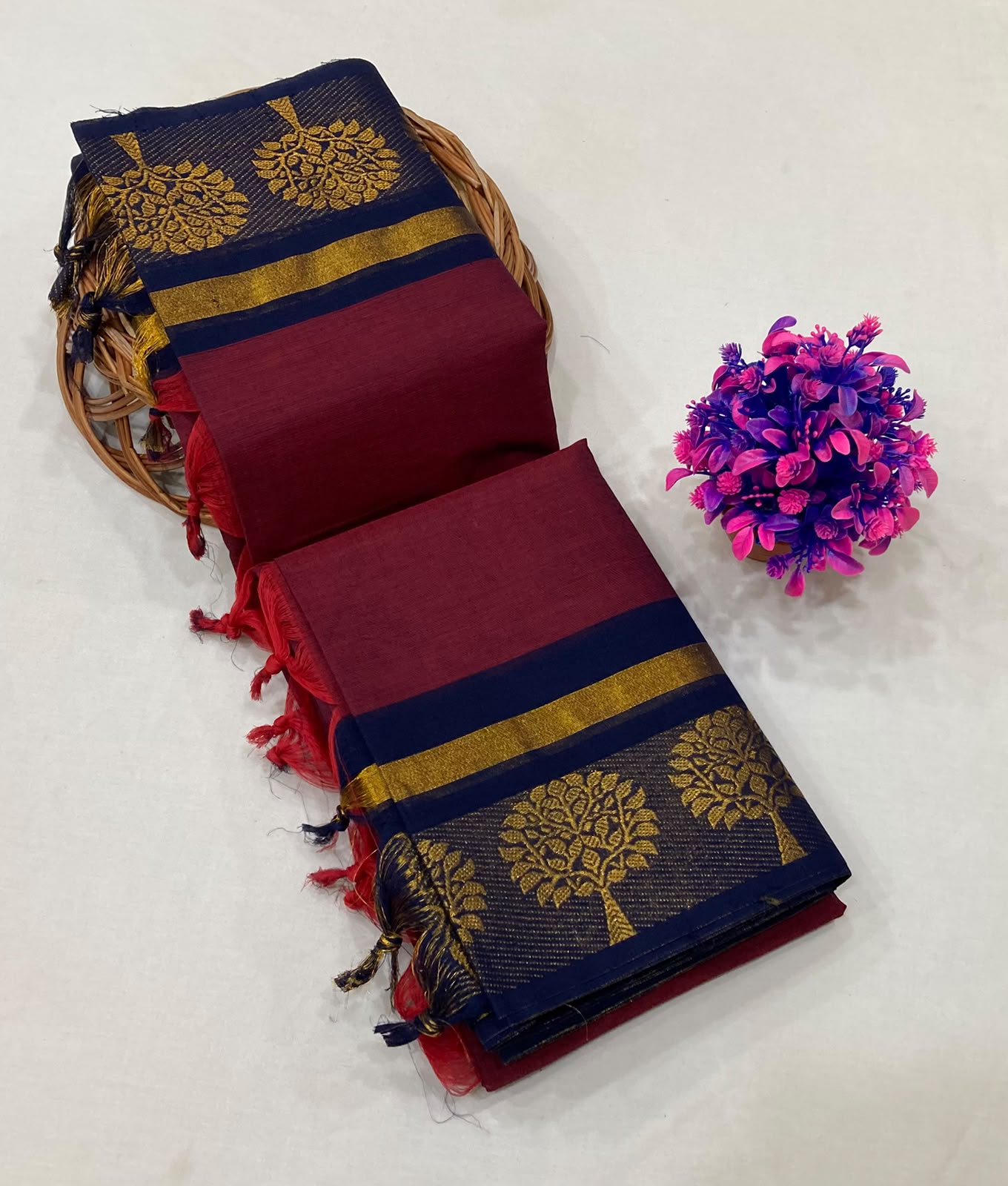 Classic Kanchi Jari Border Cotton Saree